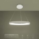 kelvo® NEMESIS KLV-101-0209 Κρεμαστό Φωτιστικό Οροφής LED 45W 4500lm 180° AC 220-240V IP20 Ρυθμιζόμενο Λευκό CCT με Χειριστήριο από 2700K έως 6000K Dimmable – Lumileds SMD Chip – Λευκό Ματ – Μ60 x Π60 x Υ4cm – 3 Χρόνια Εγγύηση