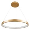 kelvo® NEMESIS KLV-101-0210 Κρεμαστό Φωτιστικό Οροφής LED 45W 4500lm 180° AC 220-240V IP20 Ρυθμιζόμενο Λευκό CCT με Χειριστήριο από 2700K έως 6000K Dimmable – Lumileds SMD Chip – Χρυσό Πλατίνα – Μ60 x Π60 x Υ4cm – 3 Χρόνια Εγγύηση
