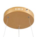 kelvo® NEMESIS KLV-101-0210 Κρεμαστό Φωτιστικό Οροφής LED 45W 4500lm 180° AC 220-240V IP20 Ρυθμιζόμενο Λευκό CCT με Χειριστήριο από 2700K έως 6000K Dimmable – Lumileds SMD Chip – Χρυσό Πλατίνα – Μ60 x Π60 x Υ4cm – 3 Χρόνια Εγγύηση