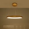 kelvo® NEMESIS KLV-101-0210 Κρεμαστό Φωτιστικό Οροφής LED 45W 4500lm 180° AC 220-240V IP20 Ρυθμιζόμενο Λευκό CCT με Χειριστήριο από 2700K έως 6000K Dimmable – Lumileds SMD Chip – Χρυσό Πλατίνα – Μ60 x Π60 x Υ4cm – 3 Χρόνια Εγγύηση