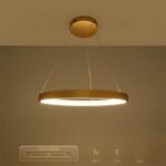 kelvo® NEMESIS KLV-101-0210 Κρεμαστό Φωτιστικό Οροφής LED 45W 4500lm 180° AC 220-240V IP20 Ρυθμιζόμενο Λευκό CCT με Χειριστήριο από 2700K έως 6000K Dimmable – Lumileds SMD Chip – Χρυσό Πλατίνα – Μ60 x Π60 x Υ4cm – 3 Χρόνια Εγγύηση