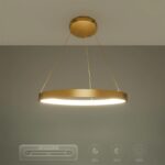 kelvo® NEMESIS KLV-101-0210 Κρεμαστό Φωτιστικό Οροφής LED 45W 4500lm 180° AC 220-240V IP20 Ρυθμιζόμενο Λευκό CCT με Χειριστήριο από 2700K έως 6000K Dimmable – Lumileds SMD Chip – Χρυσό Πλατίνα – Μ60 x Π60 x Υ4cm – 3 Χρόνια Εγγύηση