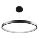 kelvo® NEMESIS KLV-101-0211 Κρεμαστό Φωτιστικό Οροφής LED 67W 6700lm 180° AC 220-240V IP20 Ρυθμιζόμενο Λευκό CCT με Χειριστήριο από 2700K έως 6000K Dimmable – Lumileds SMD Chip – Μαύρο Ματ – Μ80 x Π80 x Υ4cm – 3 Χρόνια Εγγύηση