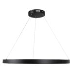 kelvo® NEMESIS KLV-101-0211 Κρεμαστό Φωτιστικό Οροφής LED 67W 6700lm 180° AC 220-240V IP20 Ρυθμιζόμενο Λευκό CCT με Χειριστήριο από 2700K έως 6000K Dimmable – Lumileds SMD Chip – Μαύρο Ματ – Μ80 x Π80 x Υ4cm – 3 Χρόνια Εγγύηση