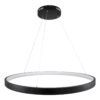 kelvo® NEMESIS KLV-101-0211 Κρεμαστό Φωτιστικό Οροφής LED 67W 6700lm 180° AC 220-240V IP20 Ρυθμιζόμενο Λευκό CCT με Χειριστήριο από 2700K έως 6000K Dimmable – Lumileds SMD Chip – Μαύρο Ματ – Μ80 x Π80 x Υ4cm – 3 Χρόνια Εγγύηση