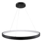 kelvo® NEMESIS KLV-101-0211 Κρεμαστό Φωτιστικό Οροφής LED 67W 6700lm 180° AC 220-240V IP20 Ρυθμιζόμενο Λευκό CCT με Χειριστήριο από 2700K έως 6000K Dimmable – Lumileds SMD Chip – Μαύρο Ματ – Μ80 x Π80 x Υ4cm – 3 Χρόνια Εγγύηση