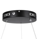 kelvo® NEMESIS KLV-101-0211 Κρεμαστό Φωτιστικό Οροφής LED 67W 6700lm 180° AC 220-240V IP20 Ρυθμιζόμενο Λευκό CCT με Χειριστήριο από 2700K έως 6000K Dimmable – Lumileds SMD Chip – Μαύρο Ματ – Μ80 x Π80 x Υ4cm – 3 Χρόνια Εγγύηση
