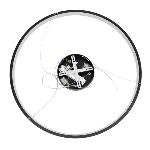 kelvo® NEMESIS KLV-101-0211 Κρεμαστό Φωτιστικό Οροφής LED 67W 6700lm 180° AC 220-240V IP20 Ρυθμιζόμενο Λευκό CCT με Χειριστήριο από 2700K έως 6000K Dimmable – Lumileds SMD Chip – Μαύρο Ματ – Μ80 x Π80 x Υ4cm – 3 Χρόνια Εγγύηση