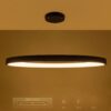 kelvo® NEMESIS KLV-101-0211 Κρεμαστό Φωτιστικό Οροφής LED 67W 6700lm 180° AC 220-240V IP20 Ρυθμιζόμενο Λευκό CCT με Χειριστήριο από 2700K έως 6000K Dimmable – Lumileds SMD Chip – Μαύρο Ματ – Μ80 x Π80 x Υ4cm – 3 Χρόνια Εγγύηση