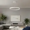kelvo® NEMESIS KLV-101-0212 Κρεμαστό Φωτιστικό Οροφής LED 67W 6700lm 180° AC 220-240V IP20 Ρυθμιζόμενο Λευκό CCT με Χειριστήριο από 2700K έως 6000K Dimmable – Lumileds SMD Chip – Λευκό Ματ – Μ80 x Π80 x Υ4cm – 3 Χρόνια Εγγύηση