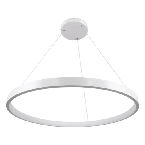 kelvo® NEMESIS KLV-101-0212 Κρεμαστό Φωτιστικό Οροφής LED 67W 6700lm 180° AC 220-240V IP20 Ρυθμιζόμενο Λευκό CCT με Χειριστήριο από 2700K έως 6000K Dimmable – Lumileds SMD Chip – Λευκό Ματ – Μ80 x Π80 x Υ4cm – 3 Χρόνια Εγγύηση