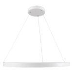 kelvo® NEMESIS KLV-101-0212 Κρεμαστό Φωτιστικό Οροφής LED 67W 6700lm 180° AC 220-240V IP20 Ρυθμιζόμενο Λευκό CCT με Χειριστήριο από 2700K έως 6000K Dimmable – Lumileds SMD Chip – Λευκό Ματ – Μ80 x Π80 x Υ4cm – 3 Χρόνια Εγγύηση