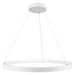 kelvo® NEMESIS KLV-101-0212 Κρεμαστό Φωτιστικό Οροφής LED 67W 6700lm 180° AC 220-240V IP20 Ρυθμιζόμενο Λευκό CCT με Χειριστήριο από 2700K έως 6000K Dimmable – Lumileds SMD Chip – Λευκό Ματ – Μ80 x Π80 x Υ4cm – 3 Χρόνια Εγγύηση