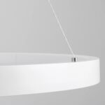 kelvo® NEMESIS KLV-101-0212 Κρεμαστό Φωτιστικό Οροφής LED 67W 6700lm 180° AC 220-240V IP20 Ρυθμιζόμενο Λευκό CCT με Χειριστήριο από 2700K έως 6000K Dimmable – Lumileds SMD Chip – Λευκό Ματ – Μ80 x Π80 x Υ4cm – 3 Χρόνια Εγγύηση