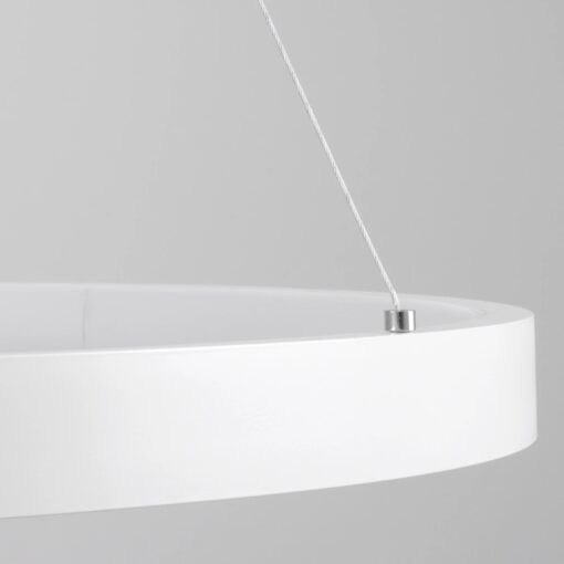 kelvo® NEMESIS KLV-101-0212 Κρεμαστό Φωτιστικό Οροφής LED 67W 6700lm 180° AC 220-240V IP20 Ρυθμιζόμενο Λευκό CCT με Χειριστήριο από 2700K έως 6000K Dimmable – Lumileds SMD Chip – Λευκό Ματ – Μ80 x Π80 x Υ4cm – 3 Χρόνια Εγγύηση