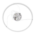 kelvo® NEMESIS KLV-101-0212 Κρεμαστό Φωτιστικό Οροφής LED 67W 6700lm 180° AC 220-240V IP20 Ρυθμιζόμενο Λευκό CCT με Χειριστήριο από 2700K έως 6000K Dimmable – Lumileds SMD Chip – Λευκό Ματ – Μ80 x Π80 x Υ4cm – 3 Χρόνια Εγγύηση