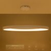 kelvo® NEMESIS KLV-101-0212 Κρεμαστό Φωτιστικό Οροφής LED 67W 6700lm 180° AC 220-240V IP20 Ρυθμιζόμενο Λευκό CCT με Χειριστήριο από 2700K έως 6000K Dimmable – Lumileds SMD Chip – Λευκό Ματ – Μ80 x Π80 x Υ4cm – 3 Χρόνια Εγγύηση