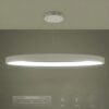 kelvo® NEMESIS KLV-101-0212 Κρεμαστό Φωτιστικό Οροφής LED 67W 6700lm 180° AC 220-240V IP20 Ρυθμιζόμενο Λευκό CCT με Χειριστήριο από 2700K έως 6000K Dimmable – Lumileds SMD Chip – Λευκό Ματ – Μ80 x Π80 x Υ4cm – 3 Χρόνια Εγγύηση
