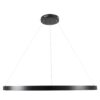 kelvo® NEMESIS KLV-101-0214 Κρεμαστό Φωτιστικό Οροφής LED 75W 7500lm 180° AC 220-240V IP20 Ρυθμιζόμενο Λευκό CCT με Χειριστήριο από 2700K έως 6000K Dimmable – Lumileds SMD Chip – Μαύρο Ματ – Μ100 x Π100 x Υ4cm – 3 Χρόνια Εγγύηση