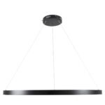 kelvo® NEMESIS KLV-101-0214 Κρεμαστό Φωτιστικό Οροφής LED 75W 7500lm 180° AC 220-240V IP20 Ρυθμιζόμενο Λευκό CCT με Χειριστήριο από 2700K έως 6000K Dimmable – Lumileds SMD Chip – Μαύρο Ματ – Μ100 x Π100 x Υ4cm – 3 Χρόνια Εγγύηση