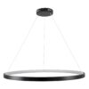kelvo® NEMESIS KLV-101-0214 Κρεμαστό Φωτιστικό Οροφής LED 75W 7500lm 180° AC 220-240V IP20 Ρυθμιζόμενο Λευκό CCT με Χειριστήριο από 2700K έως 6000K Dimmable – Lumileds SMD Chip – Μαύρο Ματ – Μ100 x Π100 x Υ4cm – 3 Χρόνια Εγγύηση