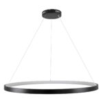 kelvo® NEMESIS KLV-101-0214 Κρεμαστό Φωτιστικό Οροφής LED 75W 7500lm 180° AC 220-240V IP20 Ρυθμιζόμενο Λευκό CCT με Χειριστήριο από 2700K έως 6000K Dimmable – Lumileds SMD Chip – Μαύρο Ματ – Μ100 x Π100 x Υ4cm – 3 Χρόνια Εγγύηση