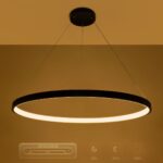 kelvo® NEMESIS KLV-101-0214 Κρεμαστό Φωτιστικό Οροφής LED 75W 7500lm 180° AC 220-240V IP20 Ρυθμιζόμενο Λευκό CCT με Χειριστήριο από 2700K έως 6000K Dimmable – Lumileds SMD Chip – Μαύρο Ματ – Μ100 x Π100 x Υ4cm – 3 Χρόνια Εγγύηση