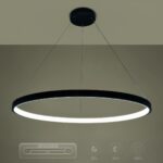 kelvo® NEMESIS KLV-101-0214 Κρεμαστό Φωτιστικό Οροφής LED 75W 7500lm 180° AC 220-240V IP20 Ρυθμιζόμενο Λευκό CCT με Χειριστήριο από 2700K έως 6000K Dimmable – Lumileds SMD Chip – Μαύρο Ματ – Μ100 x Π100 x Υ4cm – 3 Χρόνια Εγγύηση