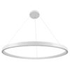 kelvo® NEMESIS KLV-101-0215 Κρεμαστό Φωτιστικό Οροφής LED 75W 7500lm 180° AC 220-240V IP20 Ρυθμιζόμενο Λευκό CCT με Χειριστήριο από 2700K έως 6000K Dimmable – Lumileds SMD Chip – Λευκό Ματ – Μ100 x Π100 x Υ4cm – 3 Χρόνια Εγγύηση