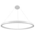 kelvo® NEMESIS KLV-101-0215 Κρεμαστό Φωτιστικό Οροφής LED 75W 7500lm 180° AC 220-240V IP20 Ρυθμιζόμενο Λευκό CCT με Χειριστήριο από 2700K έως 6000K Dimmable – Lumileds SMD Chip – Λευκό Ματ – Μ100 x Π100 x Υ4cm – 3 Χρόνια Εγγύηση