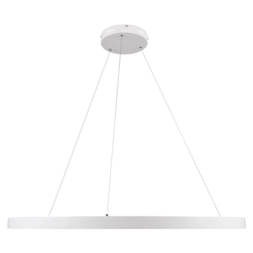 kelvo® NEMESIS KLV-101-0215 Κρεμαστό Φωτιστικό Οροφής LED 75W 7500lm 180° AC 220-240V IP20 Ρυθμιζόμενο Λευκό CCT με Χειριστήριο από 2700K έως 6000K Dimmable – Lumileds SMD Chip – Λευκό Ματ – Μ100 x Π100 x Υ4cm – 3 Χρόνια Εγγύηση
