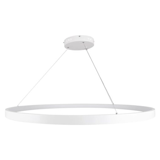 kelvo® NEMESIS KLV-101-0215 Κρεμαστό Φωτιστικό Οροφής LED 75W 7500lm 180° AC 220-240V IP20 Ρυθμιζόμενο Λευκό CCT με Χειριστήριο από 2700K έως 6000K Dimmable – Lumileds SMD Chip – Λευκό Ματ – Μ100 x Π100 x Υ4cm – 3 Χρόνια Εγγύηση