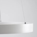 kelvo® NEMESIS KLV-101-0215 Κρεμαστό Φωτιστικό Οροφής LED 75W 7500lm 180° AC 220-240V IP20 Ρυθμιζόμενο Λευκό CCT με Χειριστήριο από 2700K έως 6000K Dimmable – Lumileds SMD Chip – Λευκό Ματ – Μ100 x Π100 x Υ4cm – 3 Χρόνια Εγγύηση