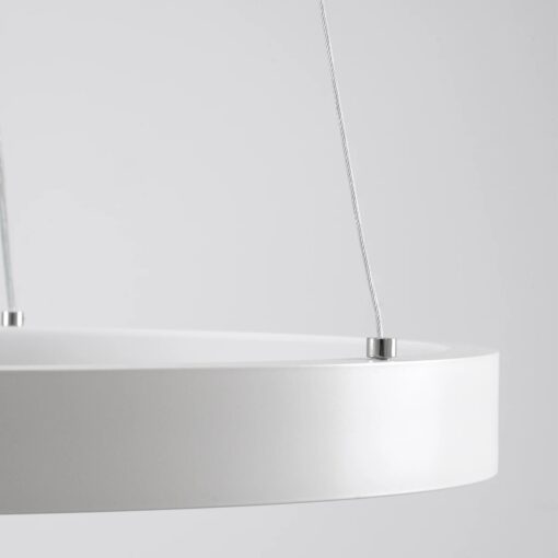 kelvo® NEMESIS KLV-101-0215 Κρεμαστό Φωτιστικό Οροφής LED 75W 7500lm 180° AC 220-240V IP20 Ρυθμιζόμενο Λευκό CCT με Χειριστήριο από 2700K έως 6000K Dimmable – Lumileds SMD Chip – Λευκό Ματ – Μ100 x Π100 x Υ4cm – 3 Χρόνια Εγγύηση