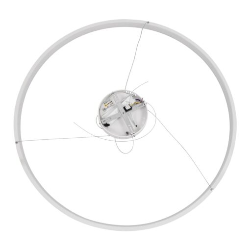 kelvo® NEMESIS KLV-101-0215 Κρεμαστό Φωτιστικό Οροφής LED 75W 7500lm 180° AC 220-240V IP20 Ρυθμιζόμενο Λευκό CCT με Χειριστήριο από 2700K έως 6000K Dimmable – Lumileds SMD Chip – Λευκό Ματ – Μ100 x Π100 x Υ4cm – 3 Χρόνια Εγγύηση