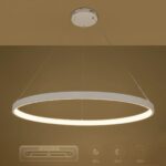 kelvo® NEMESIS KLV-101-0215 Κρεμαστό Φωτιστικό Οροφής LED 75W 7500lm 180° AC 220-240V IP20 Ρυθμιζόμενο Λευκό CCT με Χειριστήριο από 2700K έως 6000K Dimmable – Lumileds SMD Chip – Λευκό Ματ – Μ100 x Π100 x Υ4cm – 3 Χρόνια Εγγύηση