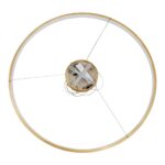 kelvo® NEMESIS KLV-101-0216 Κρεμαστό Φωτιστικό Οροφής LED 75W 7500lm 180° AC 220-240V IP20 Ρυθμιζόμενο Λευκό CCT με Χειριστήριο από 2700K έως 6000K Dimmable – Lumileds SMD Chip – Χρυσό Πλατίνα – Μ100 x Π100 x Υ4cm – 3 Χρόνια Εγγύηση
