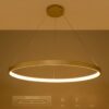 kelvo® NEMESIS KLV-101-0216 Κρεμαστό Φωτιστικό Οροφής LED 75W 7500lm 180° AC 220-240V IP20 Ρυθμιζόμενο Λευκό CCT με Χειριστήριο από 2700K έως 6000K Dimmable – Lumileds SMD Chip – Χρυσό Πλατίνα – Μ100 x Π100 x Υ4cm – 3 Χρόνια Εγγύηση