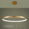 kelvo® NEMESIS KLV-101-0216 Κρεμαστό Φωτιστικό Οροφής LED 75W 7500lm 180° AC 220-240V IP20 Ρυθμιζόμενο Λευκό CCT με Χειριστήριο από 2700K έως 6000K Dimmable – Lumileds SMD Chip – Χρυσό Πλατίνα – Μ100 x Π100 x Υ4cm – 3 Χρόνια Εγγύηση