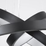 kelvo® NEMESIS KLV-101-0217 Κρεμαστό Φωτιστικό Οροφής LED 100W 10000lm 180° AC 220-240V IP20 Ρυθμιζόμενο Λευκό CCT με Χειριστήριο από 2700K έως 6000K Dimmable – Lumileds SMD Chip – Μαύρο Ματ – Μ60 x Π60 x Υ60cm – 3 Χρόνια Εγγύηση