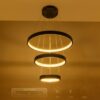 kelvo® NEMESIS KLV-101-0217 Κρεμαστό Φωτιστικό Οροφής LED 100W 10000lm 180° AC 220-240V IP20 Ρυθμιζόμενο Λευκό CCT με Χειριστήριο από 2700K έως 6000K Dimmable – Lumileds SMD Chip – Μαύρο Ματ – Μ60 x Π60 x Υ60cm – 3 Χρόνια Εγγύηση