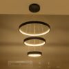 kelvo® NEMESIS KLV-101-0217 Κρεμαστό Φωτιστικό Οροφής LED 100W 10000lm 180° AC 220-240V IP20 Ρυθμιζόμενο Λευκό CCT με Χειριστήριο από 2700K έως 6000K Dimmable – Lumileds SMD Chip – Μαύρο Ματ – Μ60 x Π60 x Υ60cm – 3 Χρόνια Εγγύηση