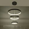 kelvo® NEMESIS KLV-101-0217 Κρεμαστό Φωτιστικό Οροφής LED 100W 10000lm 180° AC 220-240V IP20 Ρυθμιζόμενο Λευκό CCT με Χειριστήριο από 2700K έως 6000K Dimmable – Lumileds SMD Chip – Μαύρο Ματ – Μ60 x Π60 x Υ60cm – 3 Χρόνια Εγγύηση