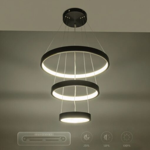 kelvo® NEMESIS KLV-101-0217 Κρεμαστό Φωτιστικό Οροφής LED 100W 10000lm 180° AC 220-240V IP20 Ρυθμιζόμενο Λευκό CCT με Χειριστήριο από 2700K έως 6000K Dimmable – Lumileds SMD Chip – Μαύρο Ματ – Μ60 x Π60 x Υ60cm – 3 Χρόνια Εγγύηση