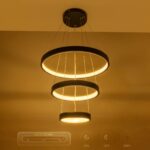 kelvo® NEMESIS KLV-101-0217-V2 Κρεμαστό Φωτιστικό Οροφής LED 100W 10000lm 180° AC 220-240V IP20 Ρυθμιζόμενο Λευκό CCT με Χειριστήριο από 2700K έως 6000K Dimmable – Lumileds SMD Chip – Μαύρο Ματ – Μ60 x Π60 x Υ60cm – 3 Χρόνια Εγγύηση