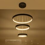 kelvo® NEMESIS KLV-101-0217-V2 Κρεμαστό Φωτιστικό Οροφής LED 100W 10000lm 180° AC 220-240V IP20 Ρυθμιζόμενο Λευκό CCT με Χειριστήριο από 2700K έως 6000K Dimmable – Lumileds SMD Chip – Μαύρο Ματ – Μ60 x Π60 x Υ60cm – 3 Χρόνια Εγγύηση