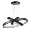 kelvo® NEMESIS KLV-101-0217-V2 Κρεμαστό Φωτιστικό Οροφής LED 100W 10000lm 180° AC 220-240V IP20 Ρυθμιζόμενο Λευκό CCT με Χειριστήριο από 2700K έως 6000K Dimmable – Lumileds SMD Chip – Μαύρο Ματ – Μ60 x Π60 x Υ60cm – 3 Χρόνια Εγγύηση