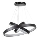 kelvo® NEMESIS KLV-101-0217-V2 Κρεμαστό Φωτιστικό Οροφής LED 100W 10000lm 180° AC 220-240V IP20 Ρυθμιζόμενο Λευκό CCT με Χειριστήριο από 2700K έως 6000K Dimmable – Lumileds SMD Chip – Μαύρο Ματ – Μ60 x Π60 x Υ60cm – 3 Χρόνια Εγγύηση