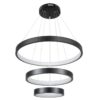 kelvo® NEMESIS KLV-101-0217-V2 Κρεμαστό Φωτιστικό Οροφής LED 100W 10000lm 180° AC 220-240V IP20 Ρυθμιζόμενο Λευκό CCT με Χειριστήριο από 2700K έως 6000K Dimmable – Lumileds SMD Chip – Μαύρο Ματ – Μ60 x Π60 x Υ60cm – 3 Χρόνια Εγγύηση