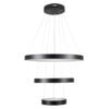 kelvo® NEMESIS KLV-101-0217-V2 Κρεμαστό Φωτιστικό Οροφής LED 100W 10000lm 180° AC 220-240V IP20 Ρυθμιζόμενο Λευκό CCT με Χειριστήριο από 2700K έως 6000K Dimmable – Lumileds SMD Chip – Μαύρο Ματ – Μ60 x Π60 x Υ60cm – 3 Χρόνια Εγγύηση